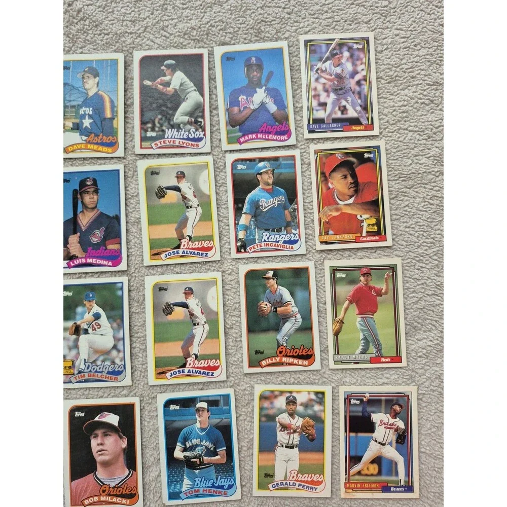 1989 Topps Baseball Card Lot 31 Cards Mark McLemore Billy Ripken Galarraga MLB